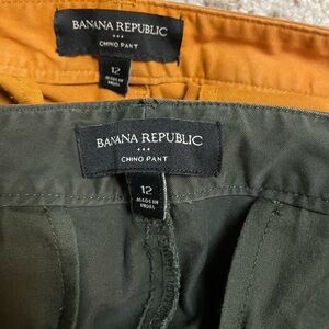 Two pairs of women’s Banana Republic chino pants - both for $25